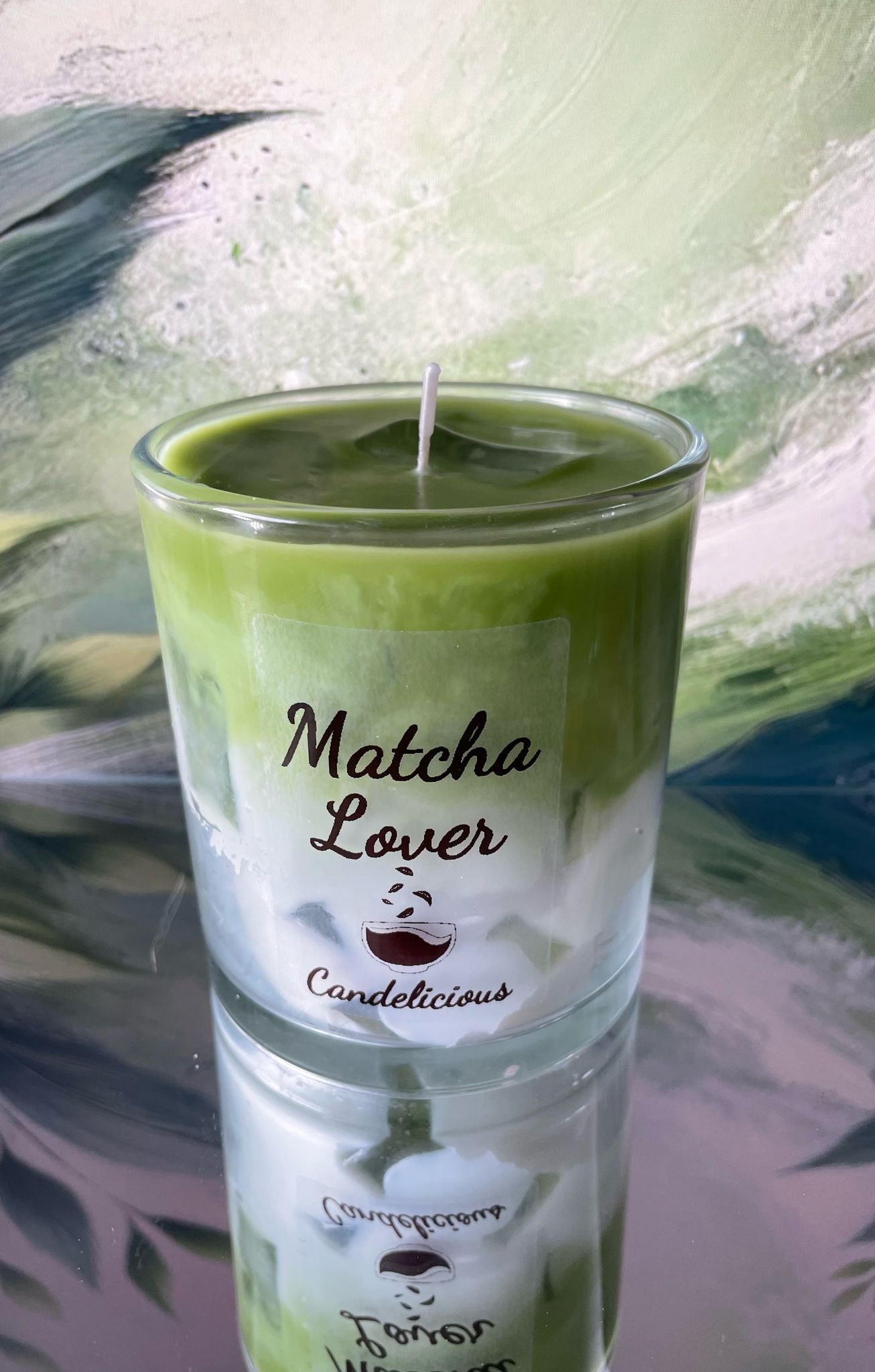 "Matcha Lover" Kerze [Matcha Tea Wild Honey]