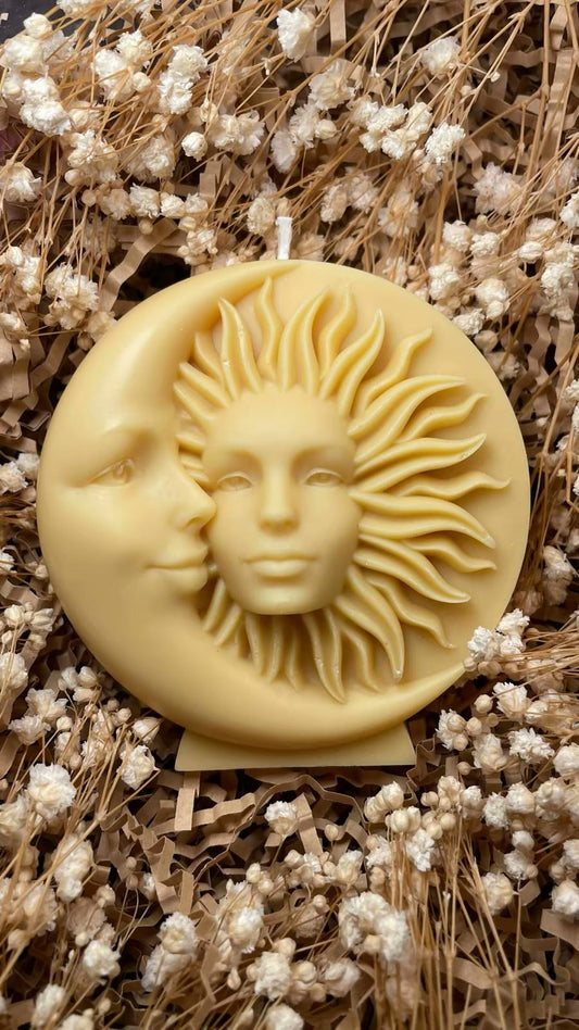 "SONNE-MOND" Kerze [ohne Duft]