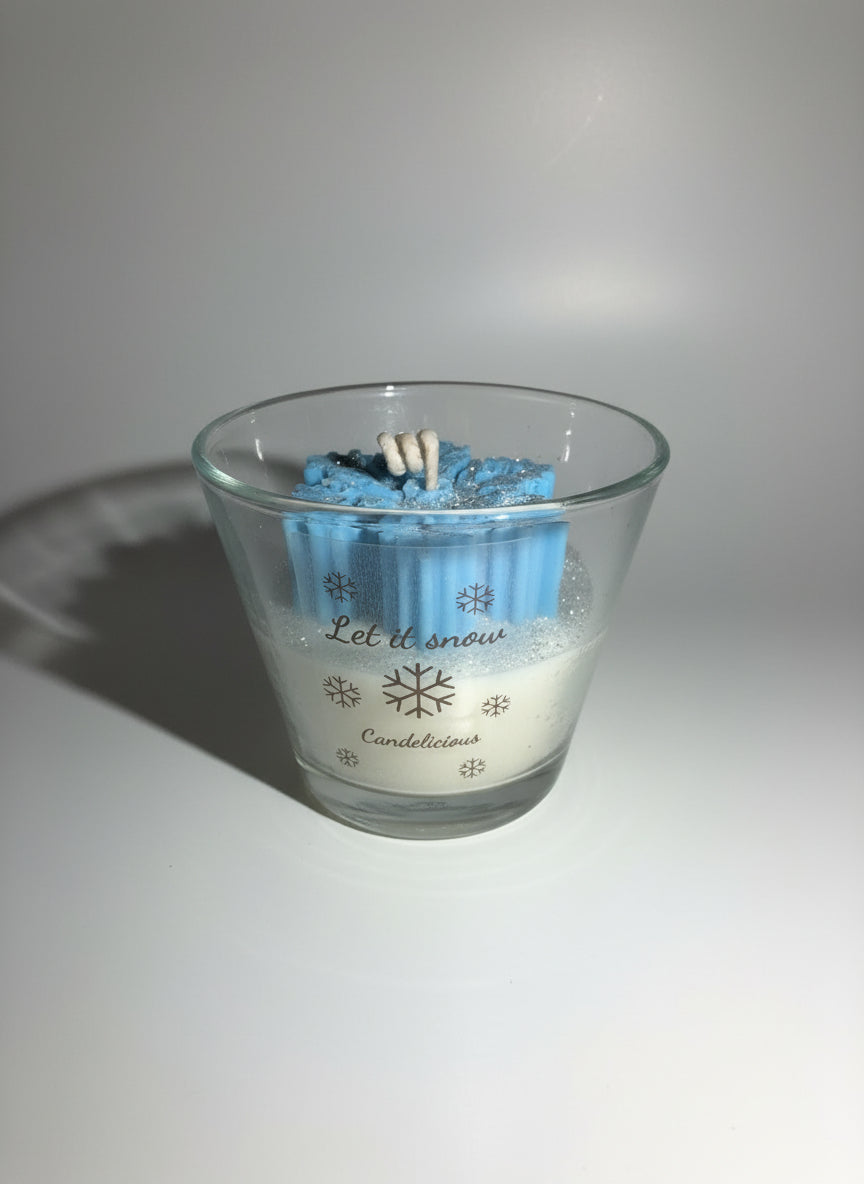 "LET IT SNOW" Kerze [Winter Pine]
