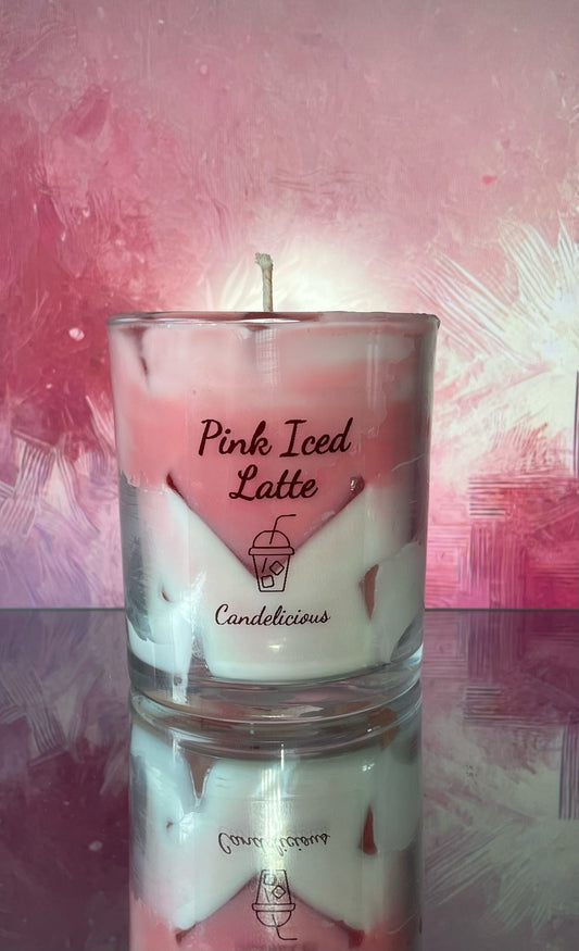 "Pink Iced Latte" Kerze [Strawberry]